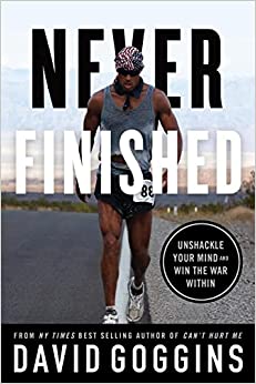 Never Finished by David Goggins book