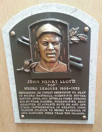 John Henry Lloyd Hall of Fame Plaque